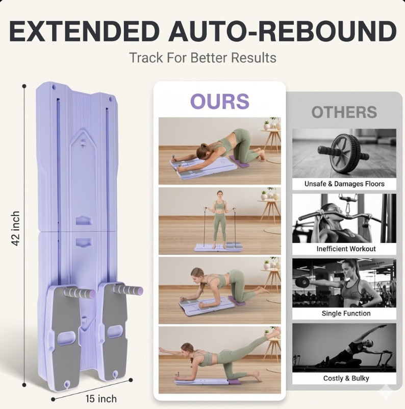 Noyré Pilates Fold — Foldable Pilates Reformer