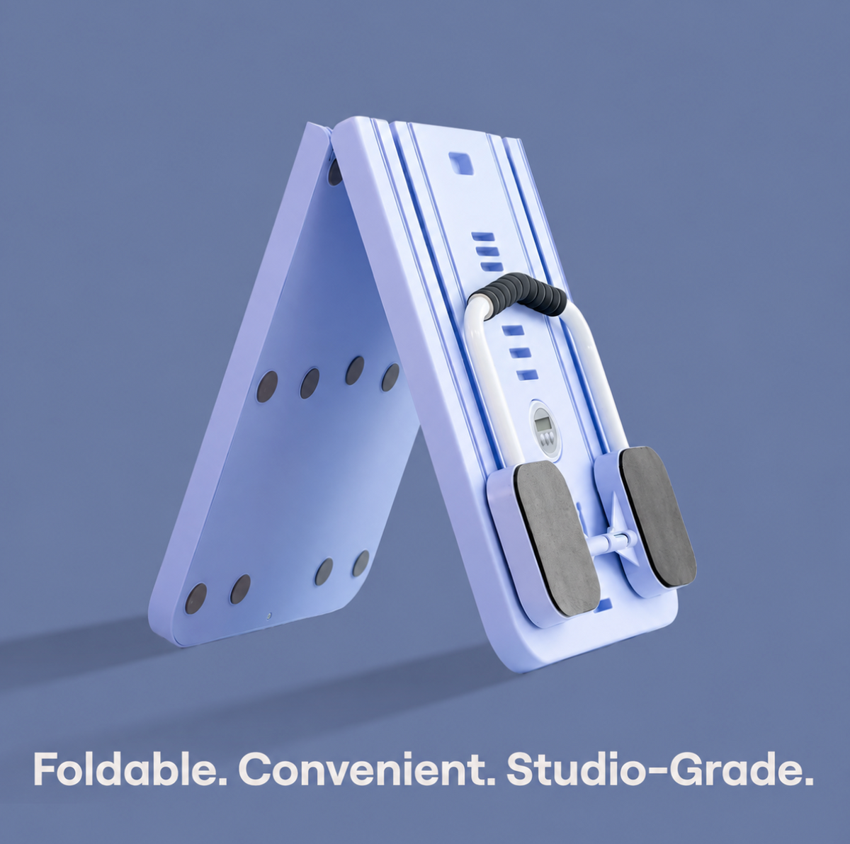 Noyré Pilates reformer board, a compact Pilates machine for small spaces